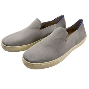 Rothys Slip On Sneakers Gray Knit Loafers Casual Comfort Womens Size 8.5